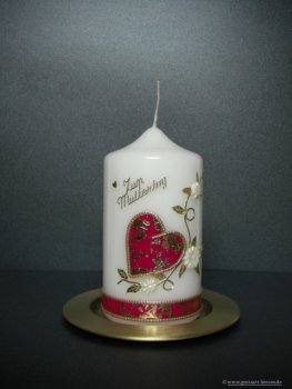 Muttertagskerze "Herz"